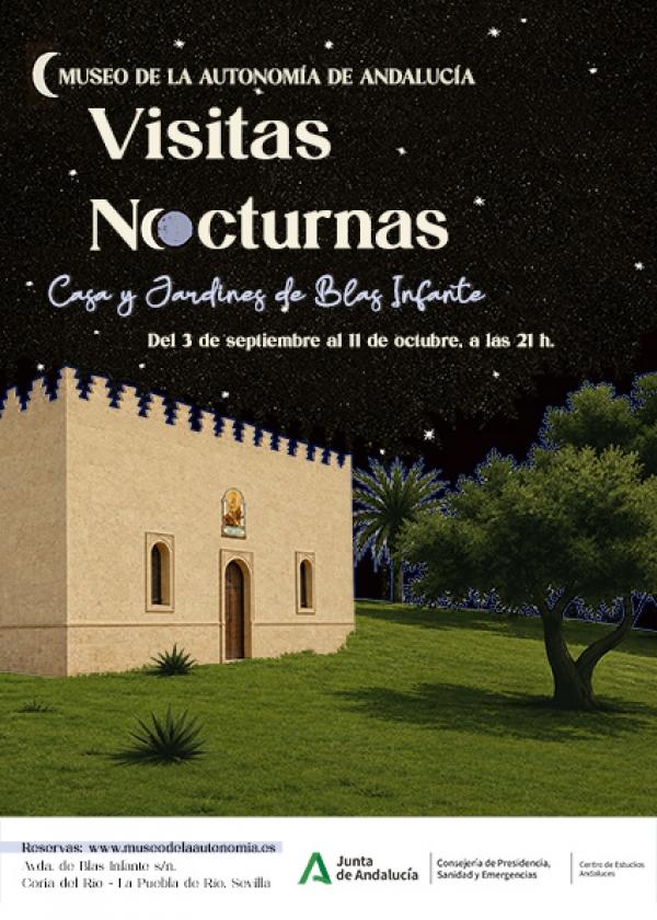 El Museo de la Autonom&iacute;a retoma las visitas nocturnas a la Casa de Blas Infante y sus jardines