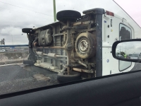 Un accidente en la SE-30/E-803 provoca colas kilom&eacute;tricas