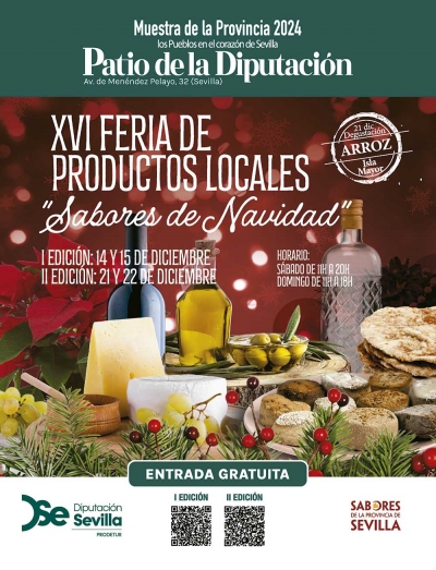 La feria &lsquo;Sabores de Navidad&rsquo; pone broche de oro a la Muestra de la Provincia 2024, celebrada en el patio de la Diputaci&oacute;n