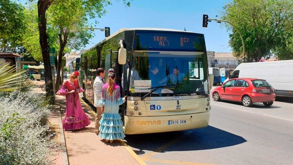 El Consorcio de Transporte facilitará autobuses directos a la Feria desde 29 municipios sevillanos