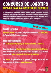 El Ayuntamiento de Olivares convoca el Concurso del Logotipo "Espacio para la Juventud de Olivares"