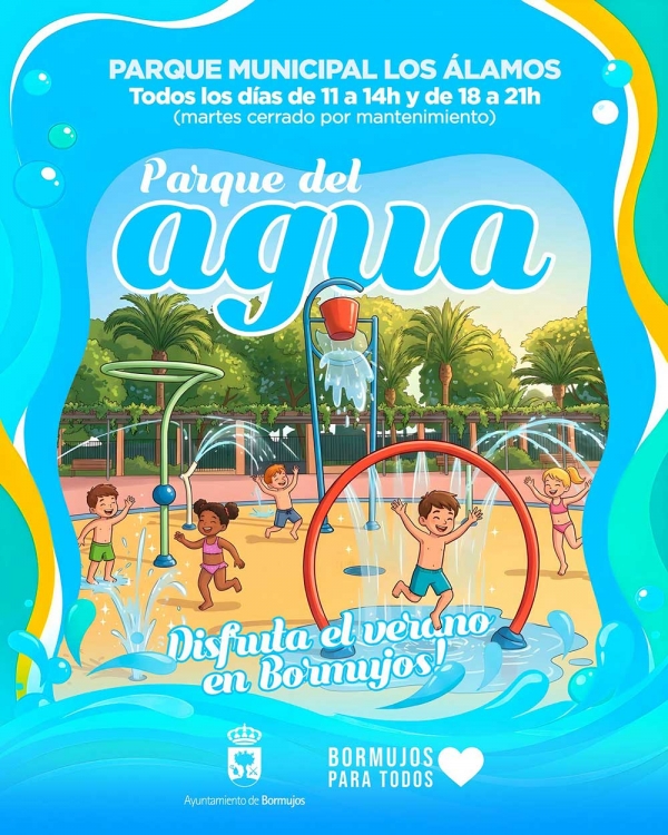 El Parque del Agua de Bormujos abre sus puertas como espacio de ocio para las familias durante el verano
