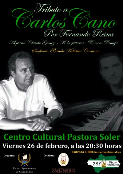 El Ayuntamiento de Coria del R&iacute;o presenta un tributo a Carlos Cano con motivo del 28-F