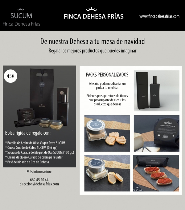 Dehesa Fr&iacute;as lanza una oferta de productos naturales de la Sierra Norte para la campa&ntilde;a de Navidad