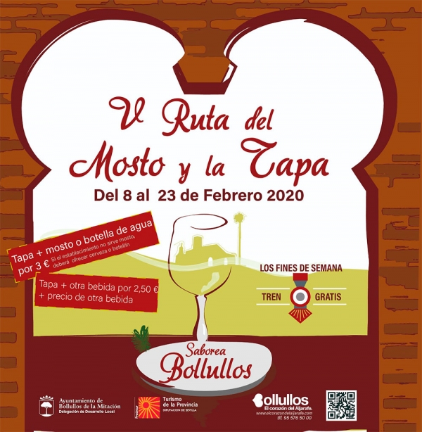 Llega la V Ruta del Mosto y de la Tapa "Saborea Bollullos"