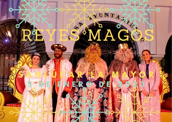 La Gran Cabalgata de Reyes Magos de Sanl&uacute;car La Mayor ampl&iacute;a el n&uacute;mero de carrozas con medio millar de personas participando en el desfile