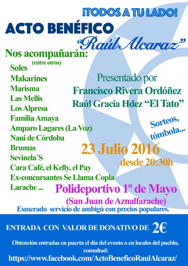 Acto ben&eacute;fico "Ra&uacute;l Alcaraz" en San Juan de Aznalfarache