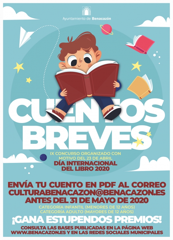 Convocado en Benacazón el IX Concurso de Cuentos Breves con motivo del Día Internacional del Libro