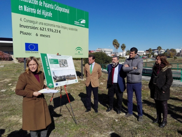 Comienzan las obras de la pasarela ciclopeatonal entre PISA y el metro en Ciudad Expo