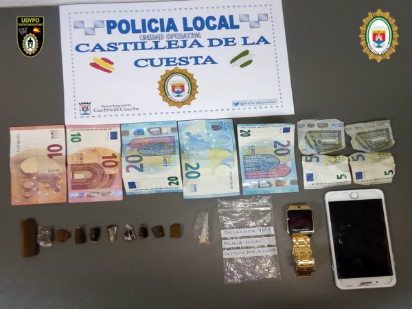 Detenci&oacute;n por tr&aacute;fico drogas en Castilleja de la Cuesta