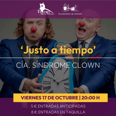 El humor llega a Umbrete con la obra &ldquo;Justo a tiempo&rdquo;