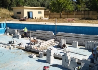 Las obras de reforma de la Piscina Municipal &ldquo;El Ca&ntilde;uelo&rdquo; avanzan a buen ritmo en Gelves