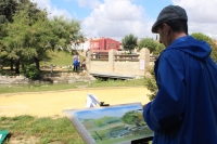 El Parque Municipal se llen&oacute; de arte con el IV Certamen de Pintura R&aacute;pida de Gines