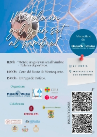 Bormujos acoger&aacute; el s&aacute;bado 27 de abril un Torneo Deportivo a beneficio de Manos Unidas