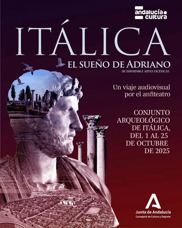 La Junta organiza &ldquo;un viaje m&aacute;gico&rdquo; por los sue&ntilde;os de Adriano desde el interior del anfiteatro de It&aacute;lica
