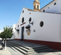 Concluidos los trabajos de de pintura y mantenimiento exterior de la iglesia excolegial Santa Mar&iacute;a de la Nieves