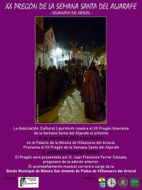 XX Preg&oacute;n de la Semana Santa del Aljarafe