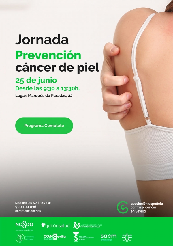 La Asociaci&oacute;n Espa&ntilde;ola contra el C&aacute;ncer organiza el mi&eacute;rcoles 25 de junio una Jornada de Prevenci&oacute;n del C&aacute;ncer de Piel