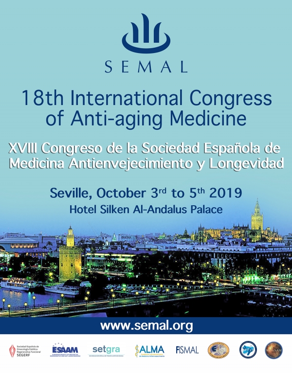 Expertos mundiales analizar&aacute;n en Sevilla las &uacute;ltimas terapias Anti Aging en el 18 Congreso Internacional de la SEMAL